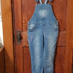 Justice overalls size 12 plus
